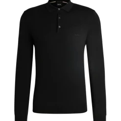 Knitwear*Boss Regular Fit Long Sleeve Sweater in Black