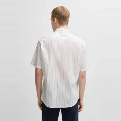 Shirts*Boss Regular Fit Short Sleeve Shirt in White