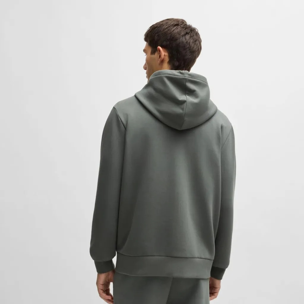 Sweatshirts|Hoodies*Boss Saggy Zip-Up Hoodie in Grey