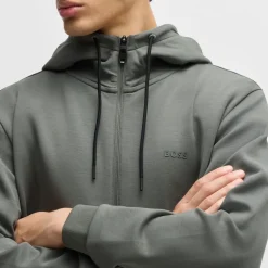 Sweatshirts|Hoodies*Boss Saggy Zip-Up Hoodie in Grey