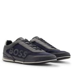 Trainers|Footwear*Boss Saturn Slip On Trainers in Dark Blue