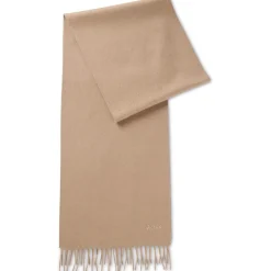 Gloves-Scarves-Umbrellas*Boss Scottas 28*190 10261761 01 Midweight Scarve Mens in Beige