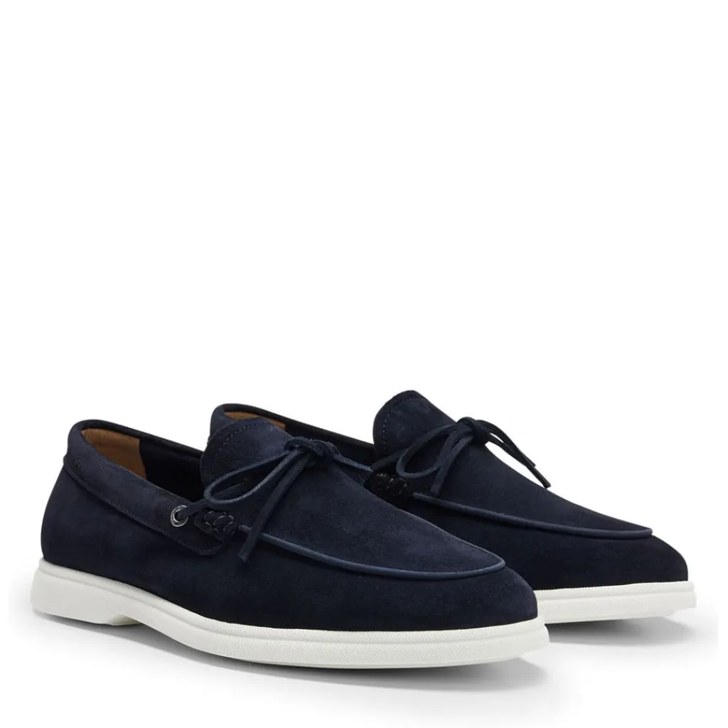 Shoes*Boss Sienne Moccasin Shoes in Dark Blue