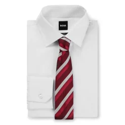 Formalwear*Boss Silk Blend 7.5cm Tie in Red