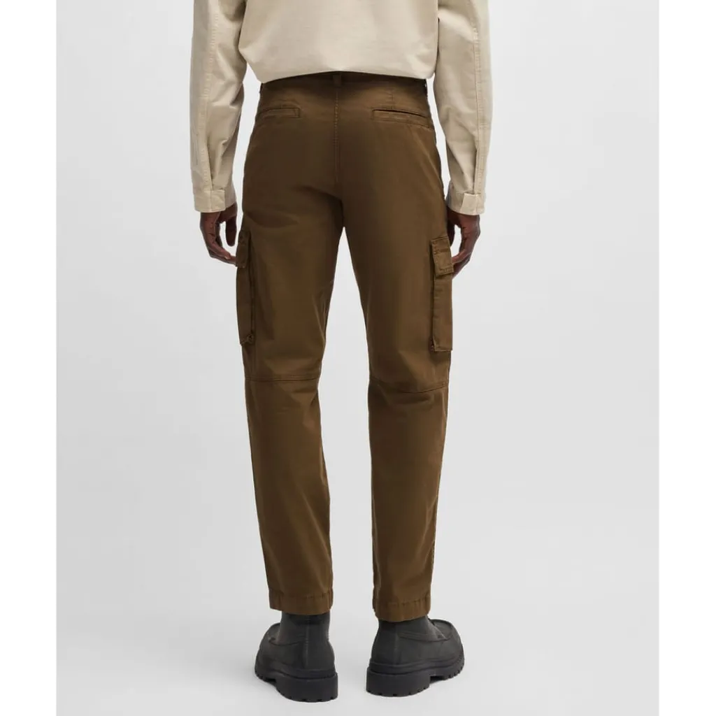 Trousers*Boss Sisla-8 Cargo Trousers in Green