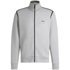 Sweatshirts*Boss Skaz Tape Full-Zip Sweatshirt in Grey