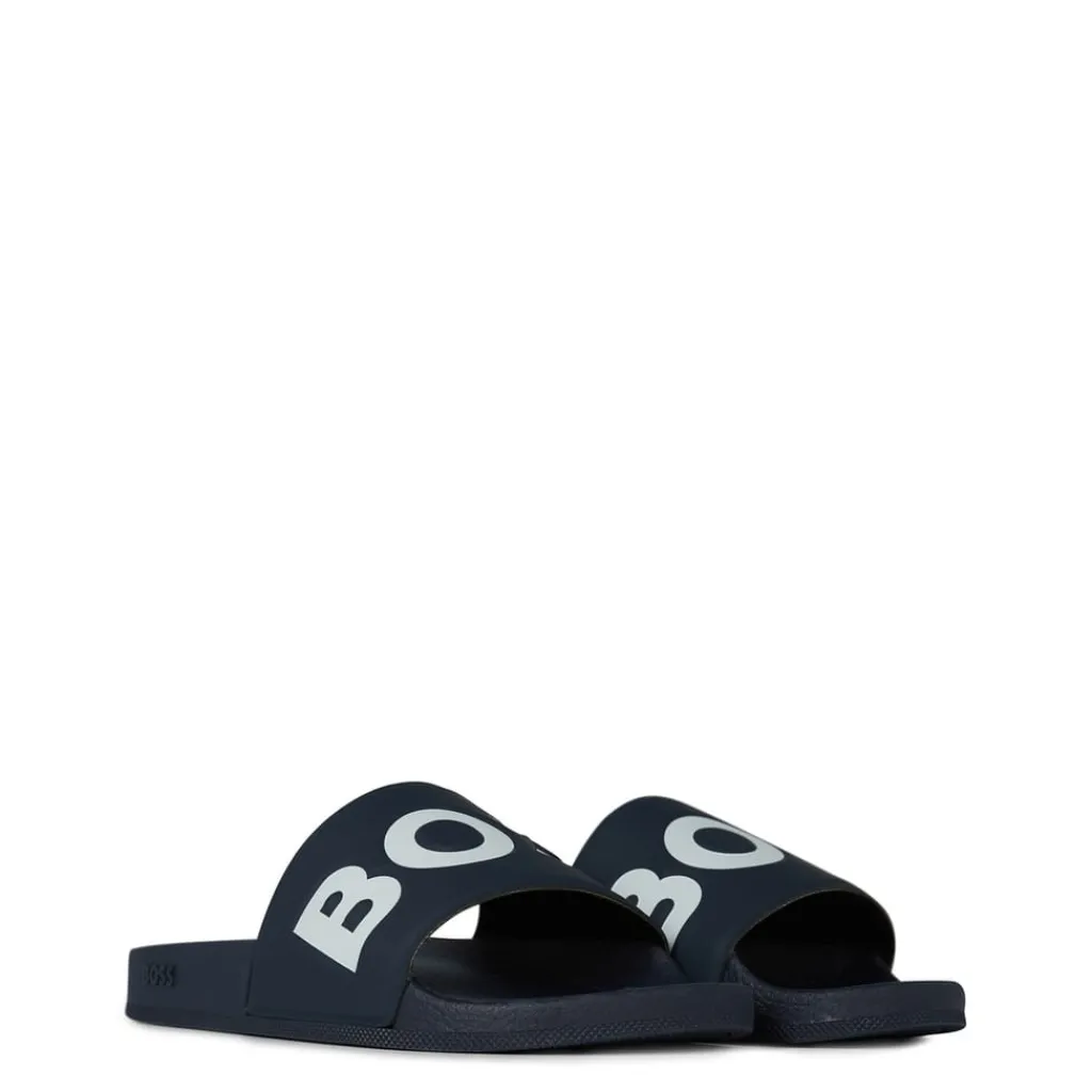 Footwear|Beach Shoes*Boss Sliders in Blue