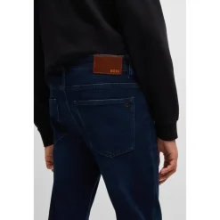Jeans*Boss Slim Fit Five Pocket Design Jeans in Blue