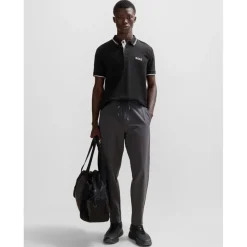 Trousers*Boss T Flex Tapered-Fit Chinos in Grey