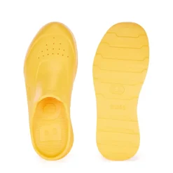 Beach Shoes*Boss Titanium-R Sliders in Yellow