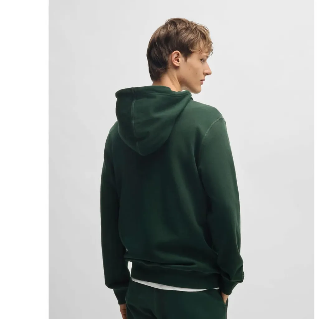 Hoodies*Boss Wetalk Logo Patch Hoodie in Green