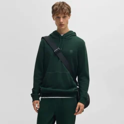 Hoodies*Boss Wetalk Logo Patch Hoodie in Green
