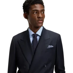 Assorted*Boss X Beckham Knit Tie in Blue