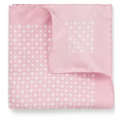Assorted*Boss X Beckham Printed Pocket Square in Pink
