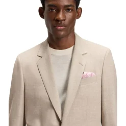 Assorted*Boss X Beckham Printed Pocket Square in Pink
