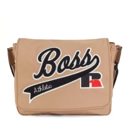 Bags*Boss x Russell Athletic Messenger Bag in Beige