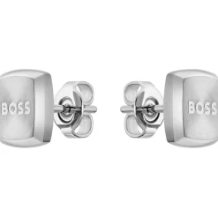 Jewellery-Watches*Boss Yann Stainless Steel Square Earrings in Silver