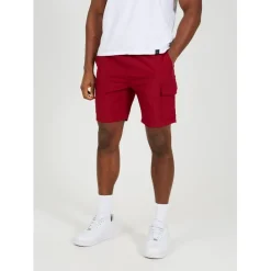Shorts*Brave Soul Cargo Shorts in Red