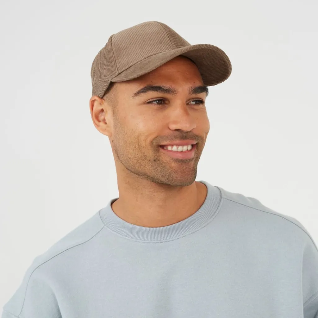Caps-Hats*Brave Soul Cotton Cord Cap in Beige