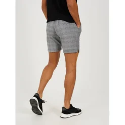 Shorts*Brave Soul Dyed Check Shorts in Grey