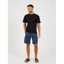 Shorts*Brave Soul Palm Tree Print Shorts in Blue