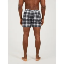 Shorts*Brave Soul Print Swim Shorts in Black