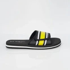 Beach Shoes|Footwear*Brave Soul Strap Slider in Black