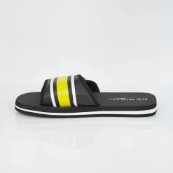 Beach Shoes|Footwear*Brave Soul Strap Slider in Black