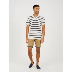 Shorts*Brave Soul Twill Shorts With Turn up in Beige