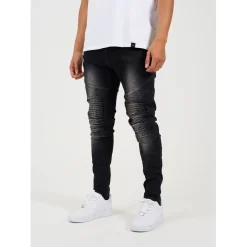 Jeans*Brave Soul Wash Biker Jean in Grey