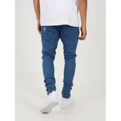 Jeans*Brave Soul Wash Skinny Jean With Stripe in Blue