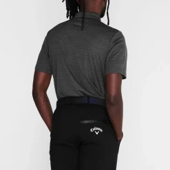 Polo Shirts*Callaway Mens Herringbone Golf Polo Shirt in Black