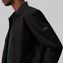 Coats And Jackets*Calvin Klein Boxy Twill Overshirt in Black