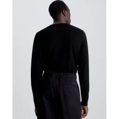 Knitwear*Calvin Klein Crew Neck Pullover Sweater in Black