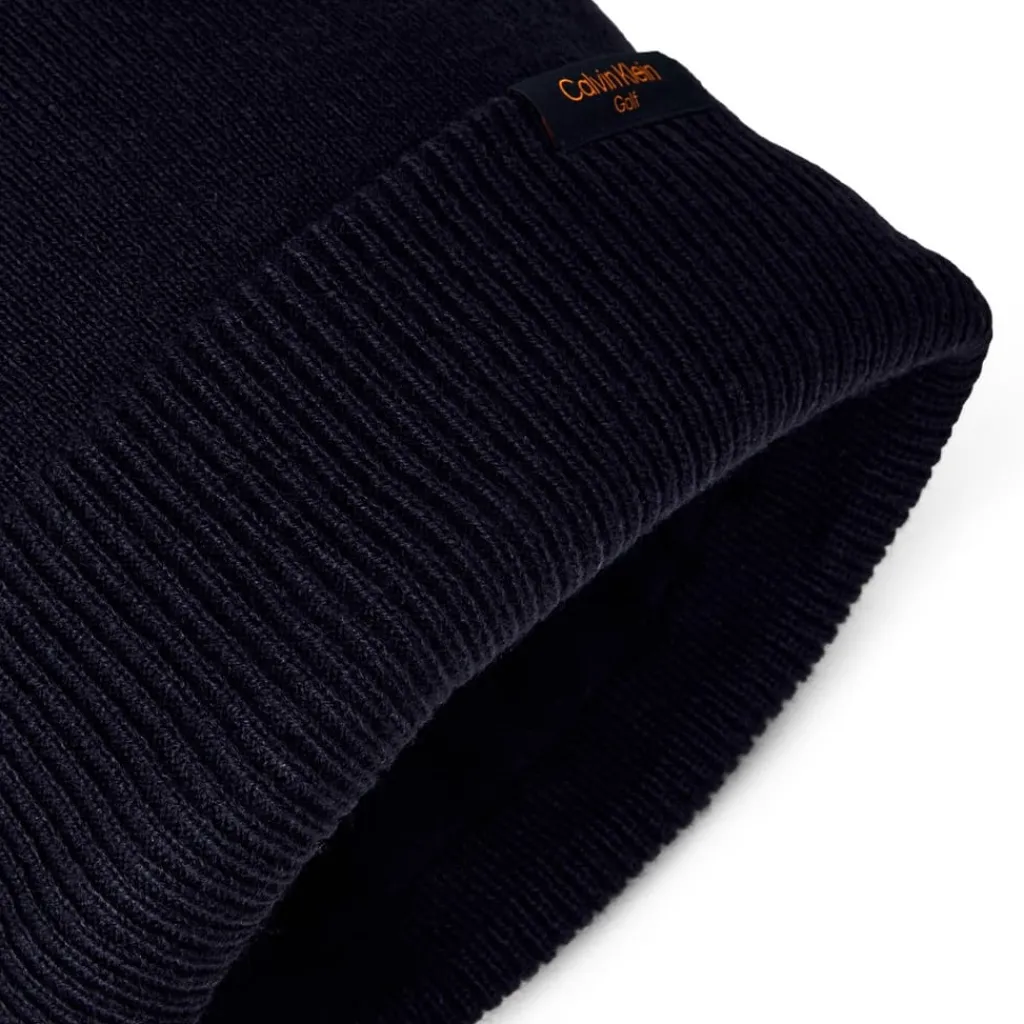 Caps-Hats*Calvin Klein Golf Bobble Beanie Mens in Blue