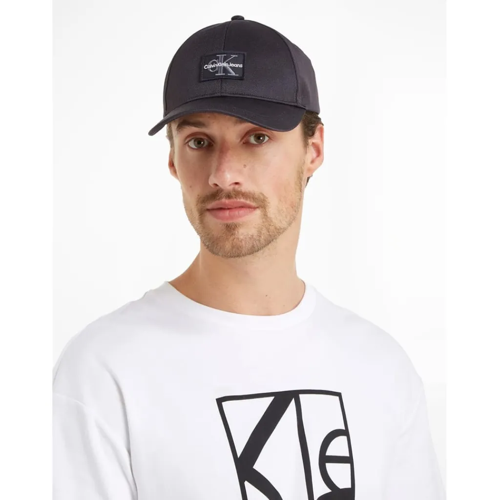 Caps-Hats*Calvin Klein Jeans Logo Patch Cap in Black