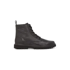 Boots*Calvin Klein Jeans Mid Laceup Boot Lth in Black