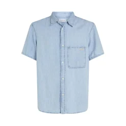 Shirts*Calvin Klein Jeans Regular Fit Short Sleeve Denim Shirt in Blue