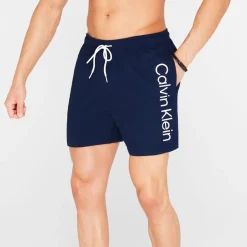 Shorts*Calvin Klein Large Logo Swim Shorts in Blue