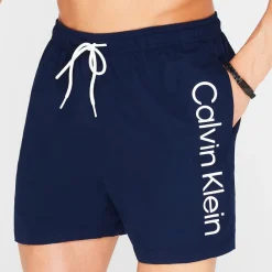 Shorts*Calvin Klein Large Logo Swim Shorts in Blue
