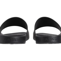 Beach Shoes*Calvin Klein Logo Sliders in Black