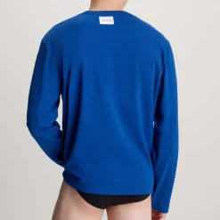 Underwear And Socks|T-Shirts And Vests*Calvin Klein Long Sleeve Lounge T-Shirt in Blue