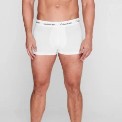 Underwear And Socks*Calvin Klein Mens 3 Pack Boxer Shorts in White