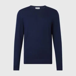 Knitwear*Calvin Klein Merino Wool Jumper in Navy