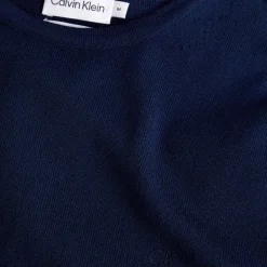 Knitwear*Calvin Klein Merino Wool Jumper in Navy