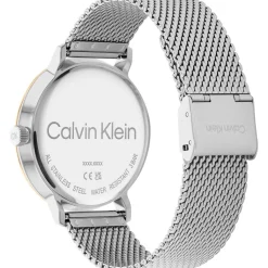 Jewellery-Watches*Calvin Klein Mesh Analogue Watch in Silver