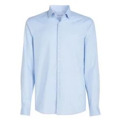 Shirts*Calvin Klein Micro Structure Slim-Fit Shirt in Blue
