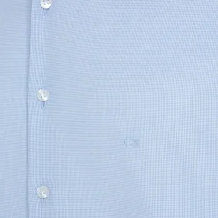 Shirts*Calvin Klein Micro Structure Slim-Fit Shirt in Blue