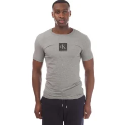 T-Shirts And Vests*Calvin Klein Monogram Logo T-Shirt in Grey