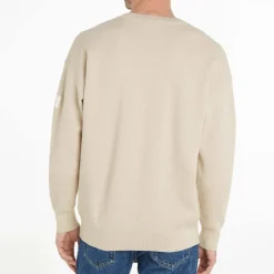 Sweatshirts*Calvin Klein Natural Structure Crewneck Sweatshirt in Beige